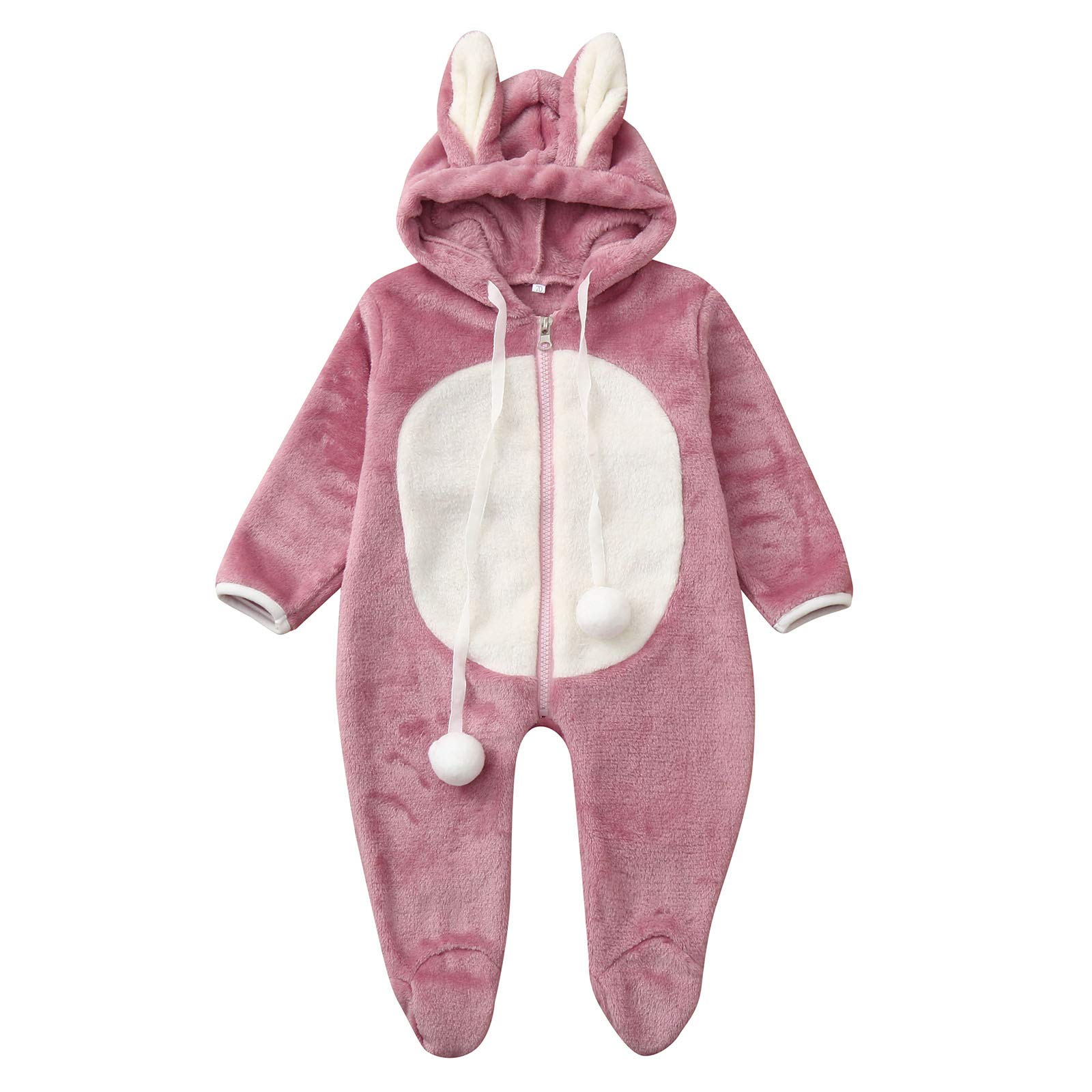 Morannie Baby Jumpsuit - Fleece Romper for Boys & Girls | Winter & Summer Outwear with Ear Warmers | Perfect for Playdates, Outdoor Adventures & Cozy Home Wear