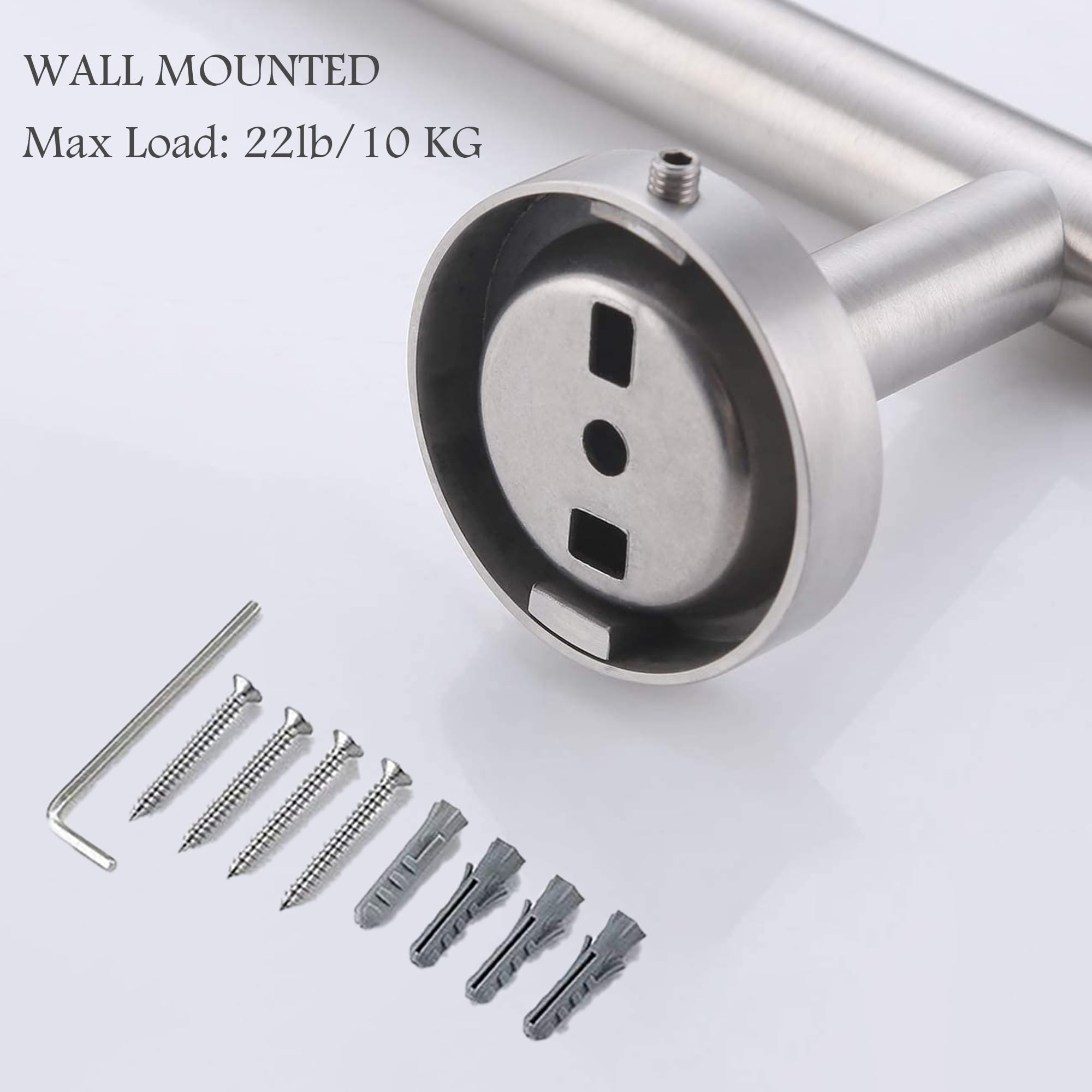 36 Inch Brushed Nickel Towel Rack - Wall Mounted Stainless Steel Bathroom Towel Holder, SUS 304 Rustproof Design for Spa, Hotel & Home Bathroom Organization
