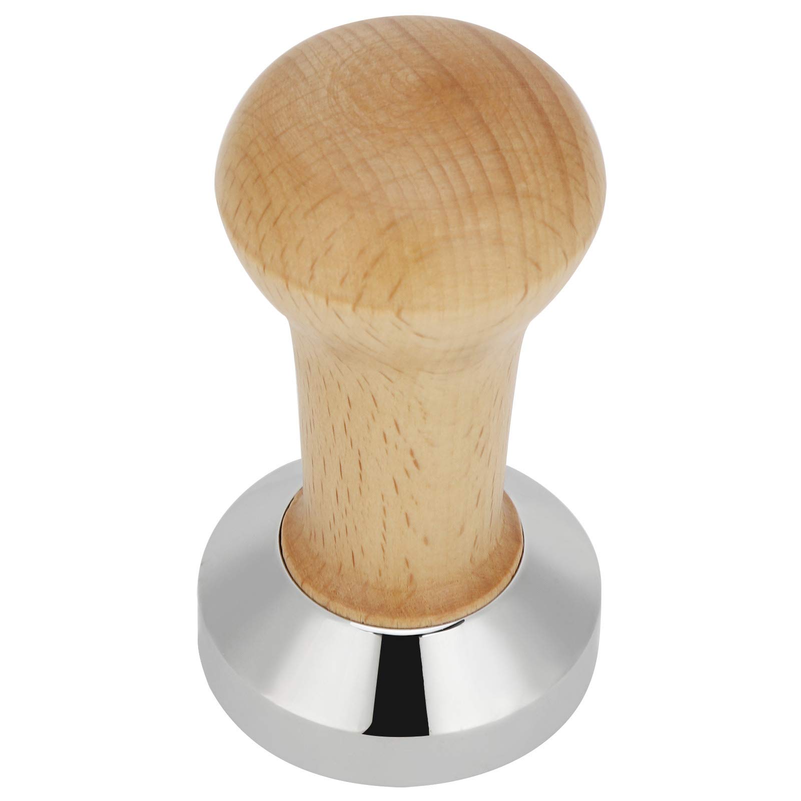 Premium 51mm Coffee Powder Tamper - Ergonomic Handheld Espresso Tool for Home & Office Use - Wooden Flat Bottom Coffee Accessory for Baristas & Coffee Lovers - Perfect for Espresso Machines & French Press