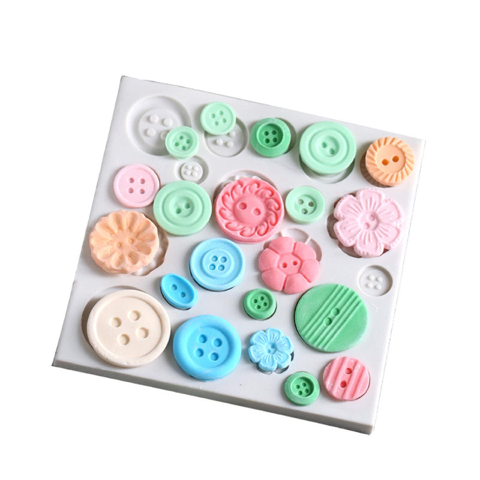 DIY Silicone Button Shape Chocolate Molds - Fondant, Soap & Candy Cake Decorating Tools for Baking, Christmas Gifts & Kitchen Crafts | Perfect for Holiday Treats, Birthday Parties & Home Baking Projects