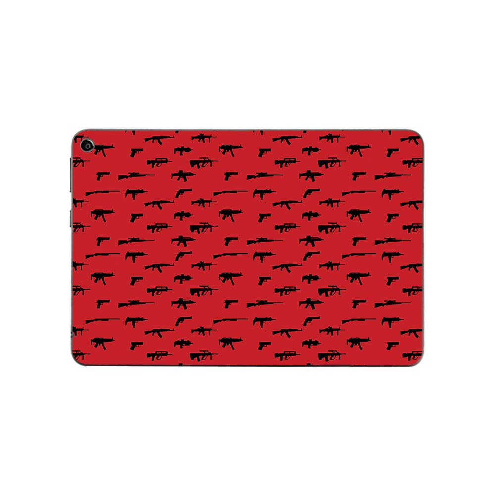 MightySkins Vinyl Wrap for Fire HD 8 (2020) - Guns | Protective Cover for Home & Travel Use
