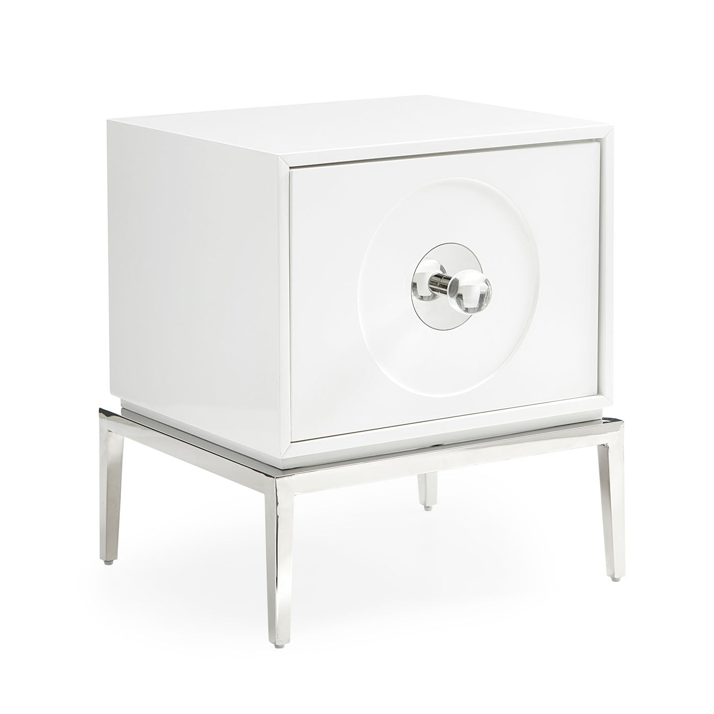 Channing Large End Table - Modern Side Table for Living Room, Bedroom, or Office - Sturdy Wooden Nightstand with Storage Shelf - Perfect for Holding Lamps, Books, and Decor