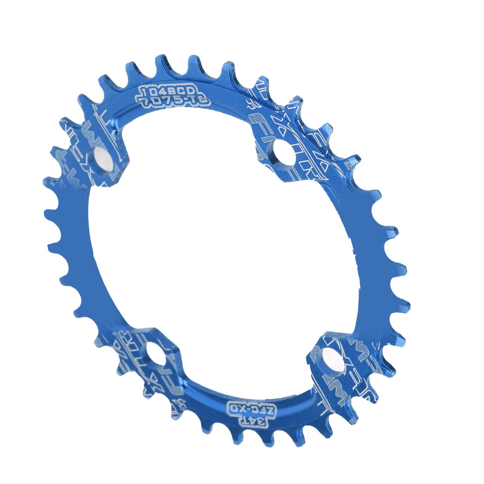 Adsire 34T Narrow Wide Bike Chainring - Stable Single Chainring for Road Bikes & Mountain Bicycles | Perfect for Trail Riding and Urban Commuting