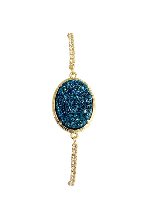 Ariana Gold Crystal Chain Bracelet - Elegant & Stylish Jewelry for Women, Perfect for Parties, Weddings & Everyday Wear