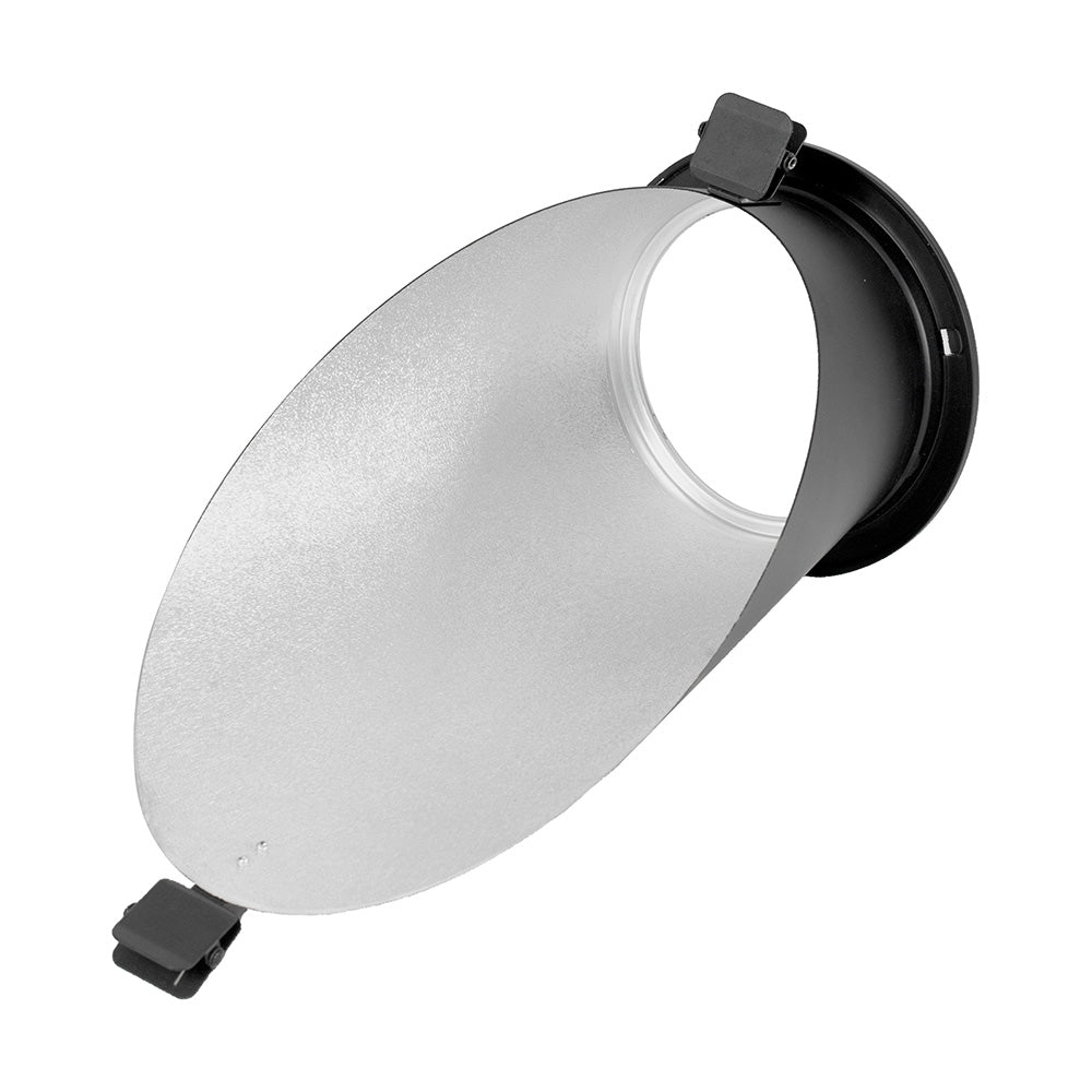 45° Background Reflector Spring Clips with Interchangeable Fitting - Silver Interior for Photography Lighting & Studio Equipment Accessories