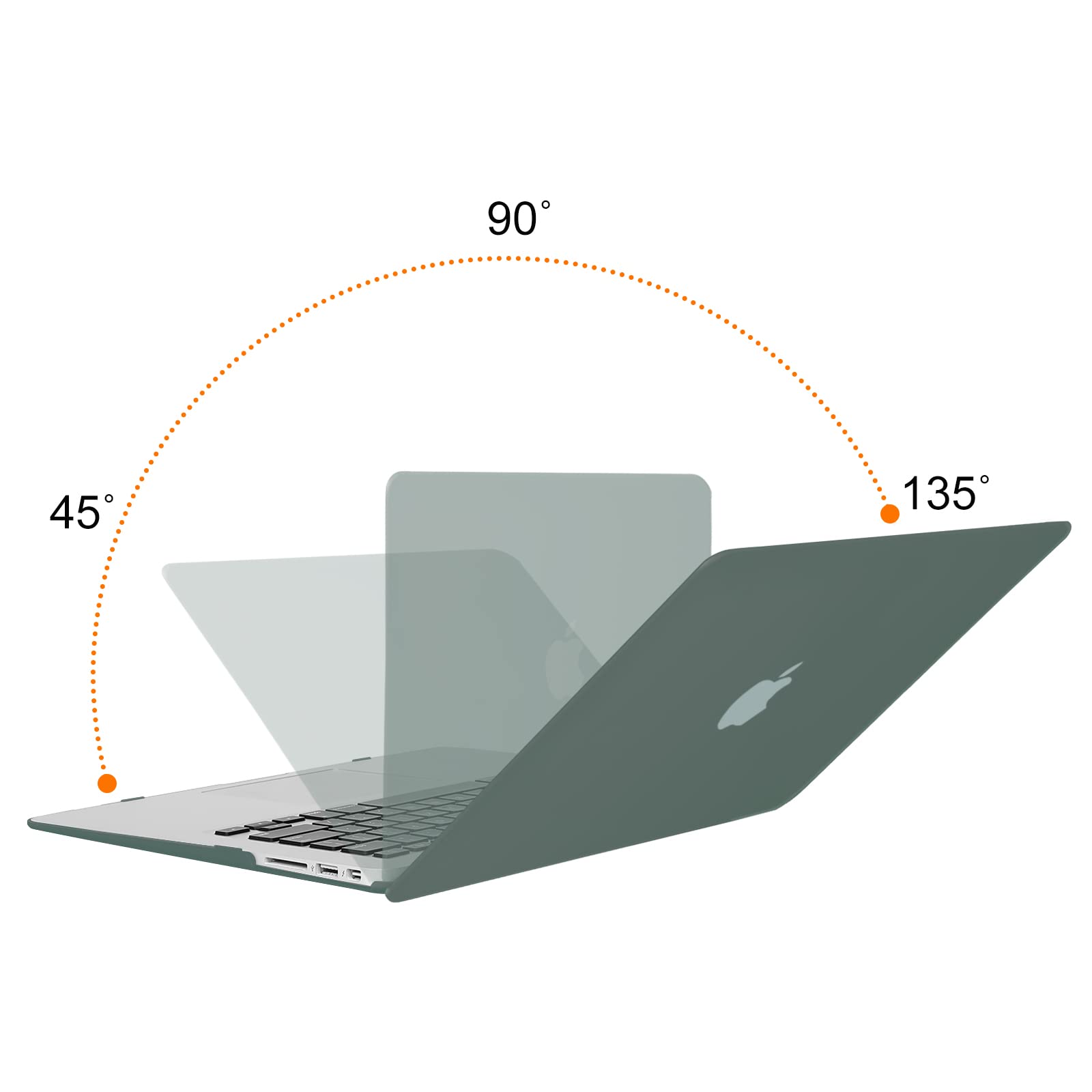 MOSISO Hard Shell Case for MacBook Air 11 inch (A1370 & A1465) with Keyboard Cover & Screen Protector - Midnight Green | Lightweight Protection for Work, School & Travel