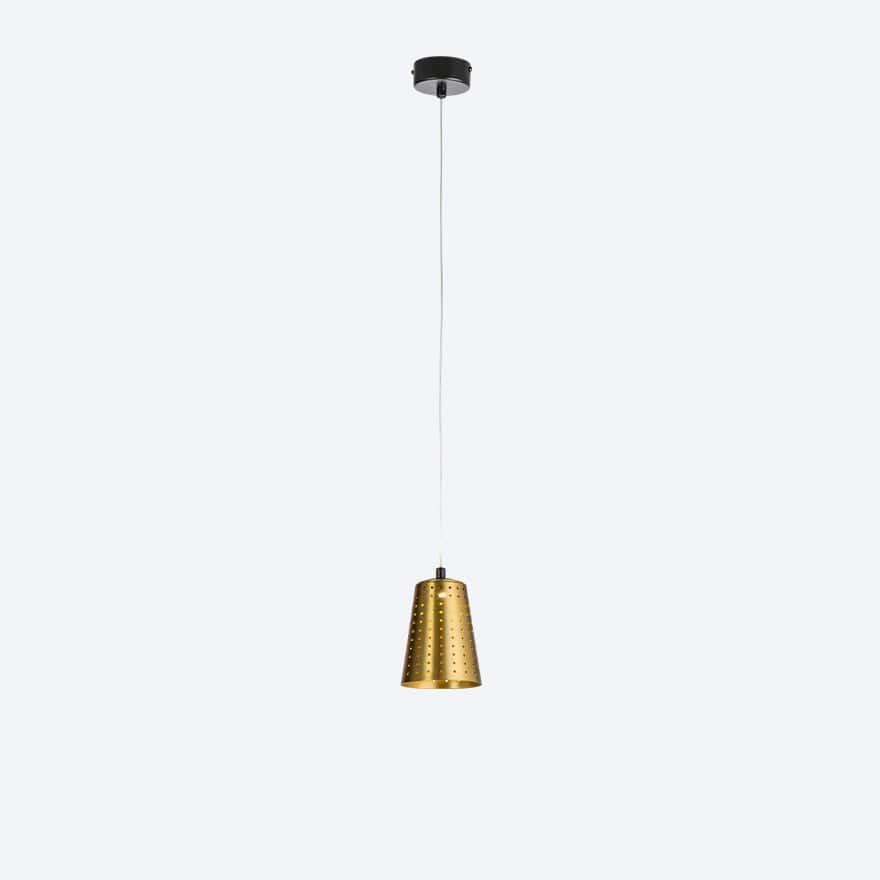 CATERPILLAR 1 LED Pendant Light with Yosh Shade - Modern Industrial Lighting for Dining Room, Kitchen Island & Bar Decor