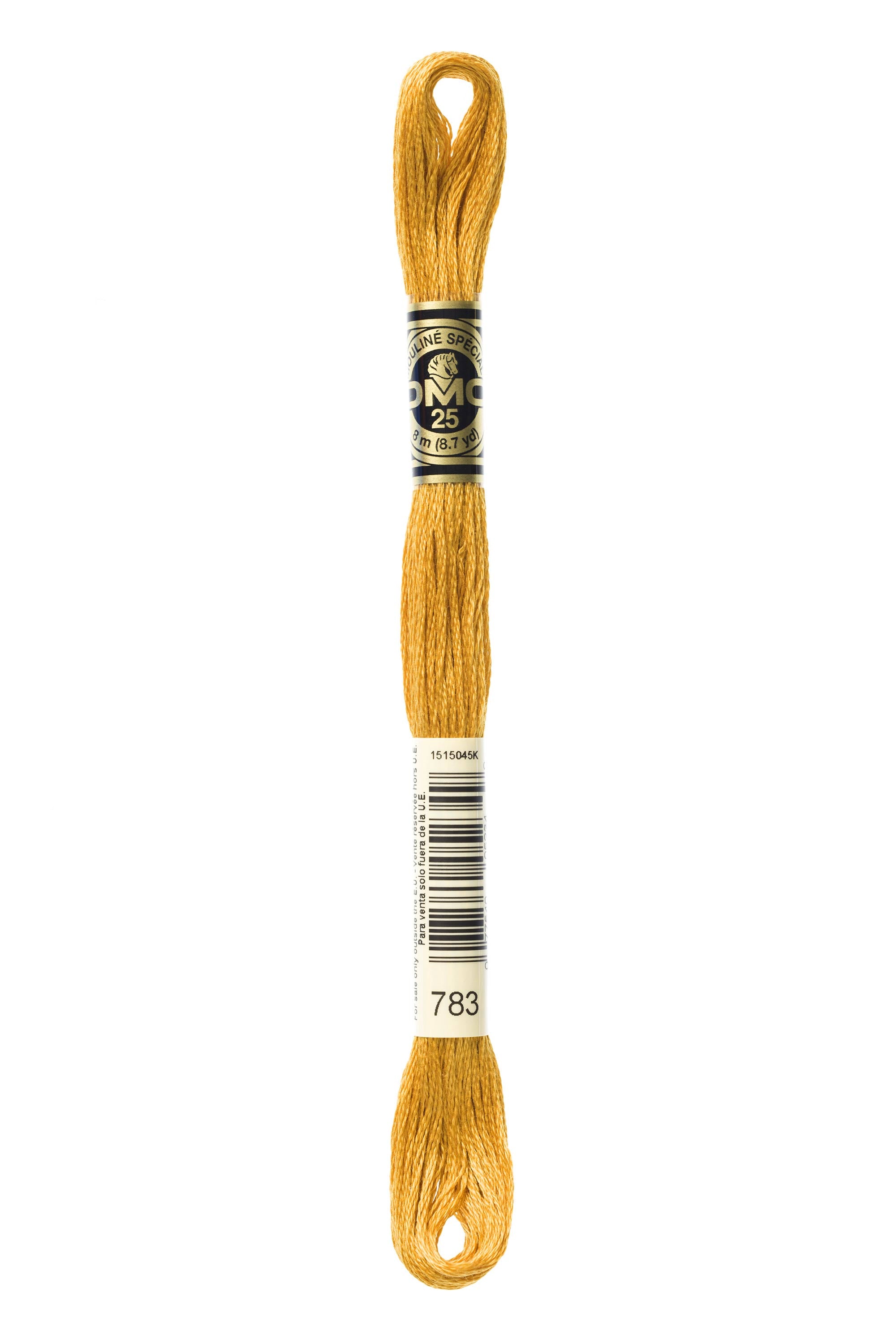DMC 783 100% Cotton Embroidery Floss - 6 Stranded Skein for Cross Stitch, Needlepoint & Hand Sewing - Perfect for DIY Crafts, Scrapbooking & Home Decor Projects