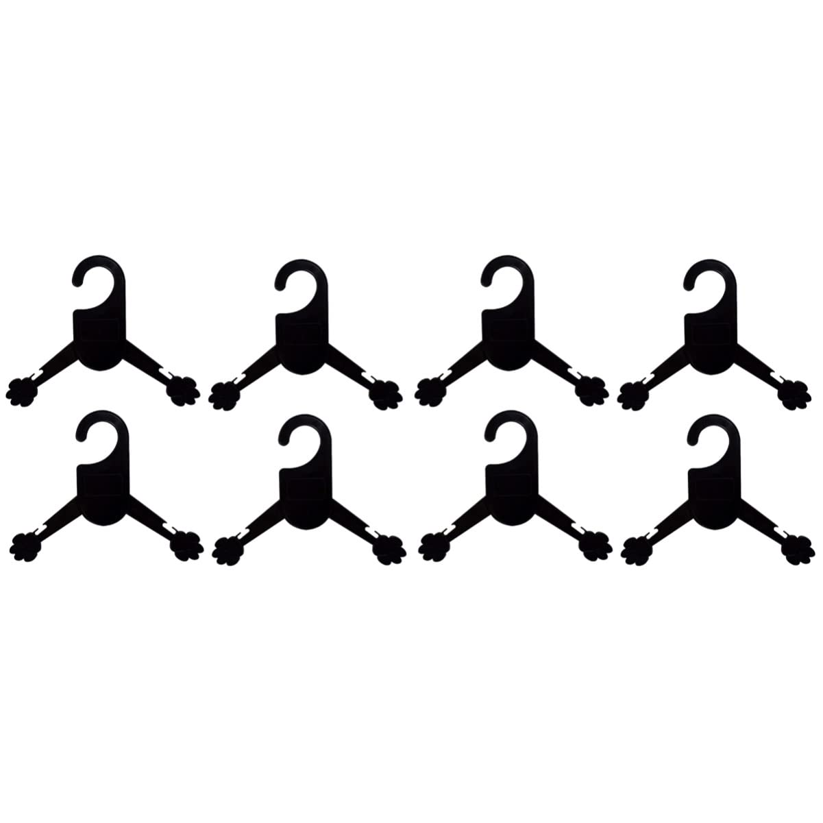 Balacoo 20 Pack Plastic Pet Coat Hangers - Durable Clothes Hangers for Dog & Cat Wardrobe Organization | Perfect for Hanging Pet Jackets, Sweaters & Accessories in Closet or Laundry Room