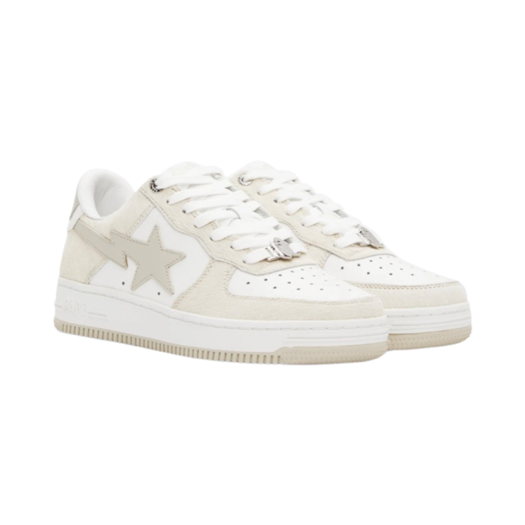 BAPE Bapesta Low Sneakers in Off White - Stylish Streetwear for Men & Women | Perfect for Casual Outfits and Urban Fashion