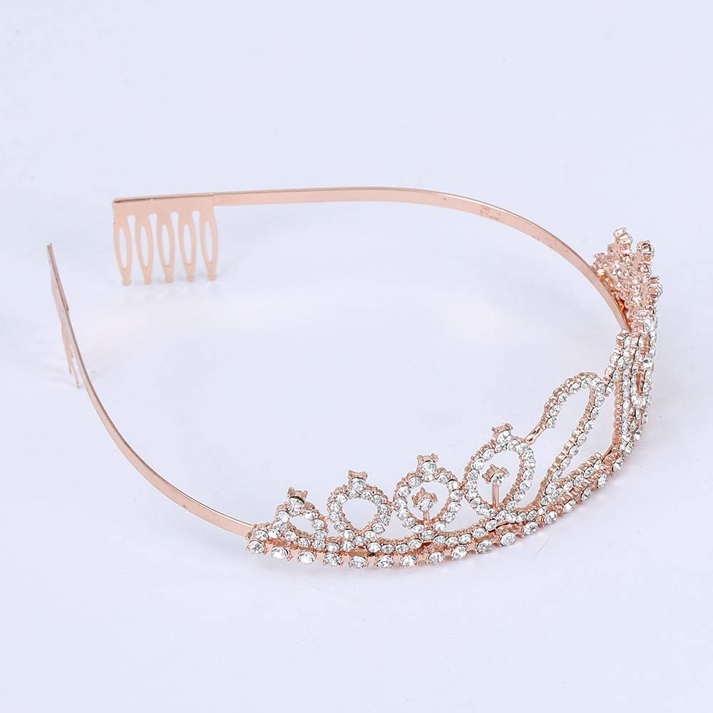 21st Birthday Tiara and Sash Set - 'I'm 21 Btches' Rose Gold Sash with Crystal Crown | Perfect 21st Birthday Gift for Women | Great for Birthday Parties, Bachelorette Celebrations & Girls Night Out