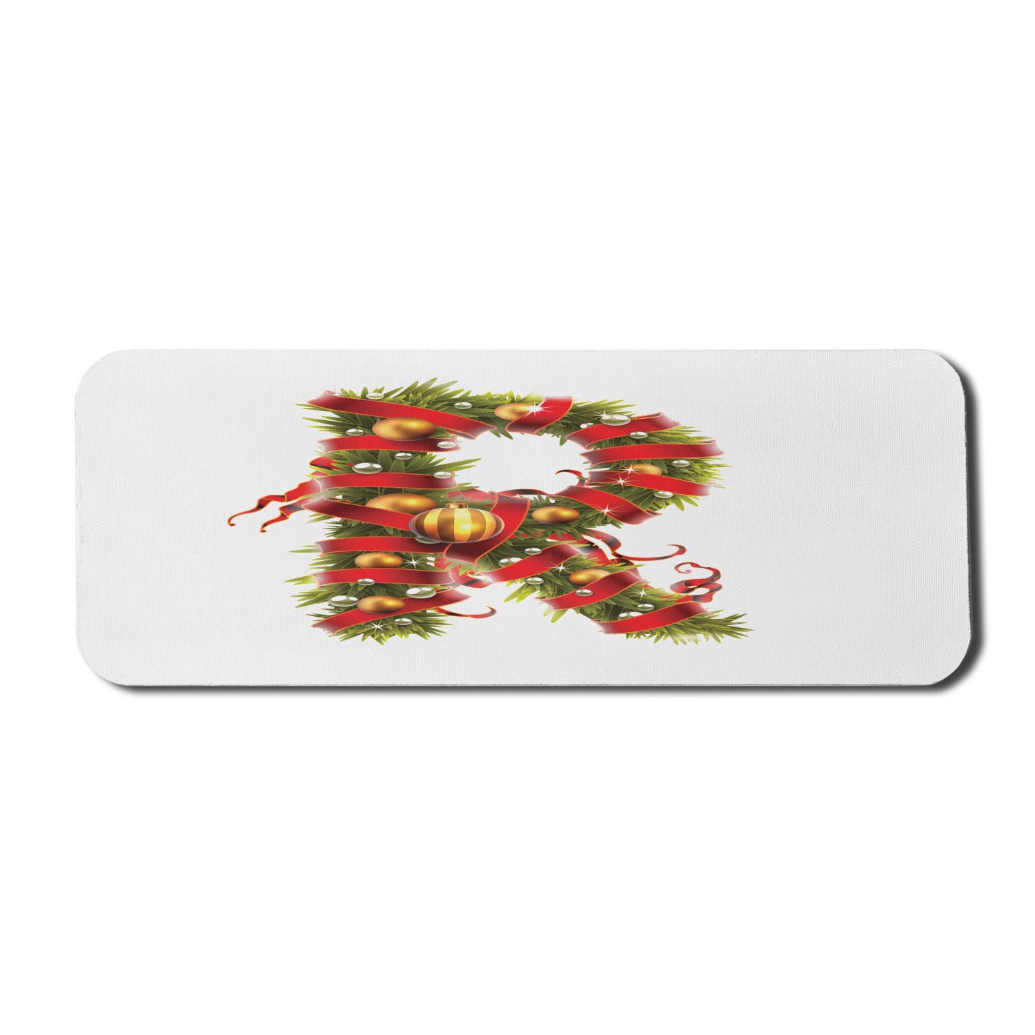 Ambesonne Christmas Alphabet Computer Mouse Pad - Large 31