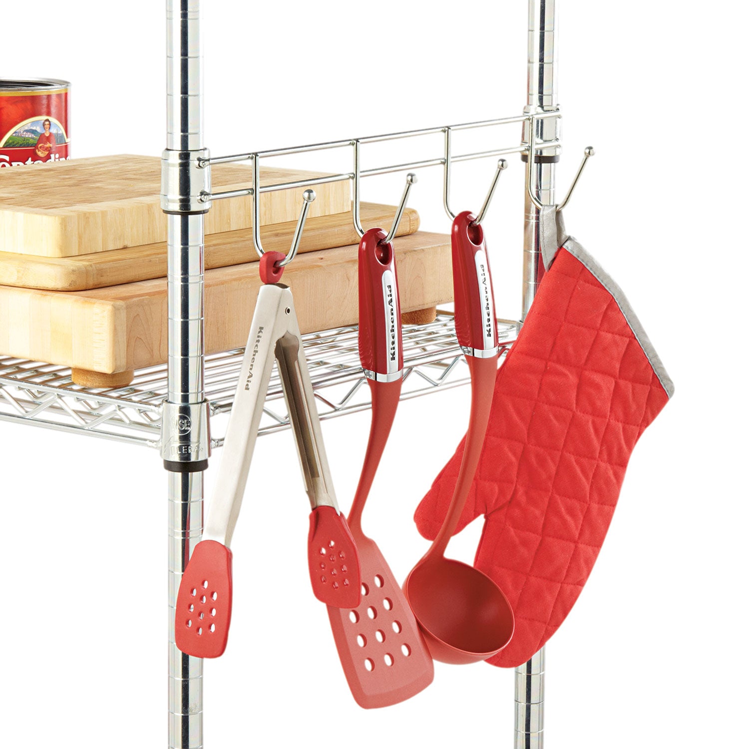 Alera® Hook Bars for Wire Shelving - 4 Hooks, 18