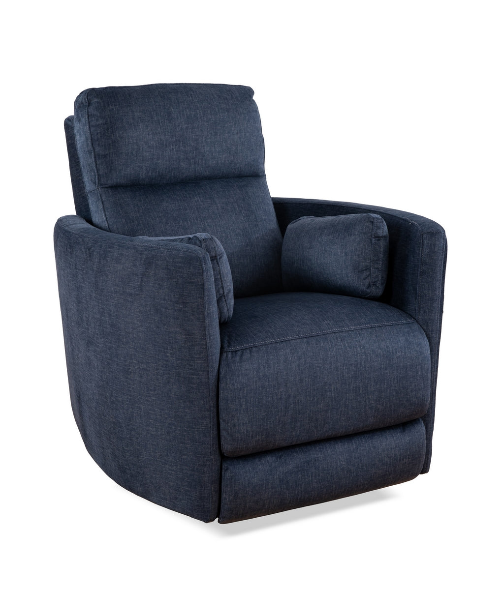 Blue Haven Swivel Recliner Chair - 360 Degree Rotating Lounge Chair with Adjustable Backrest - Perfect for Living Room, Bedroom & Home Theater Relaxation