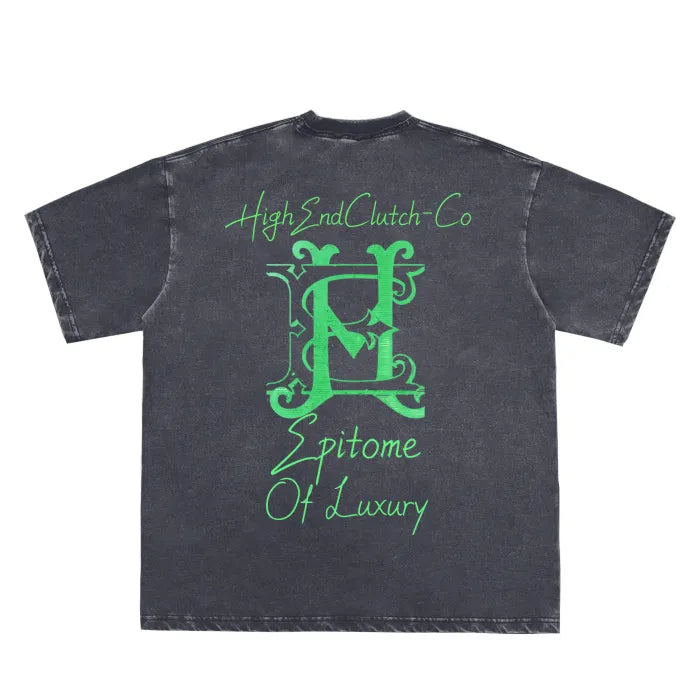 Vintage Washed Double Neckline Frayed Edge T-Shirt for Men - 250 GSM High-End Label Clothing - Perfect for Casual Wear, Street Style & Layering