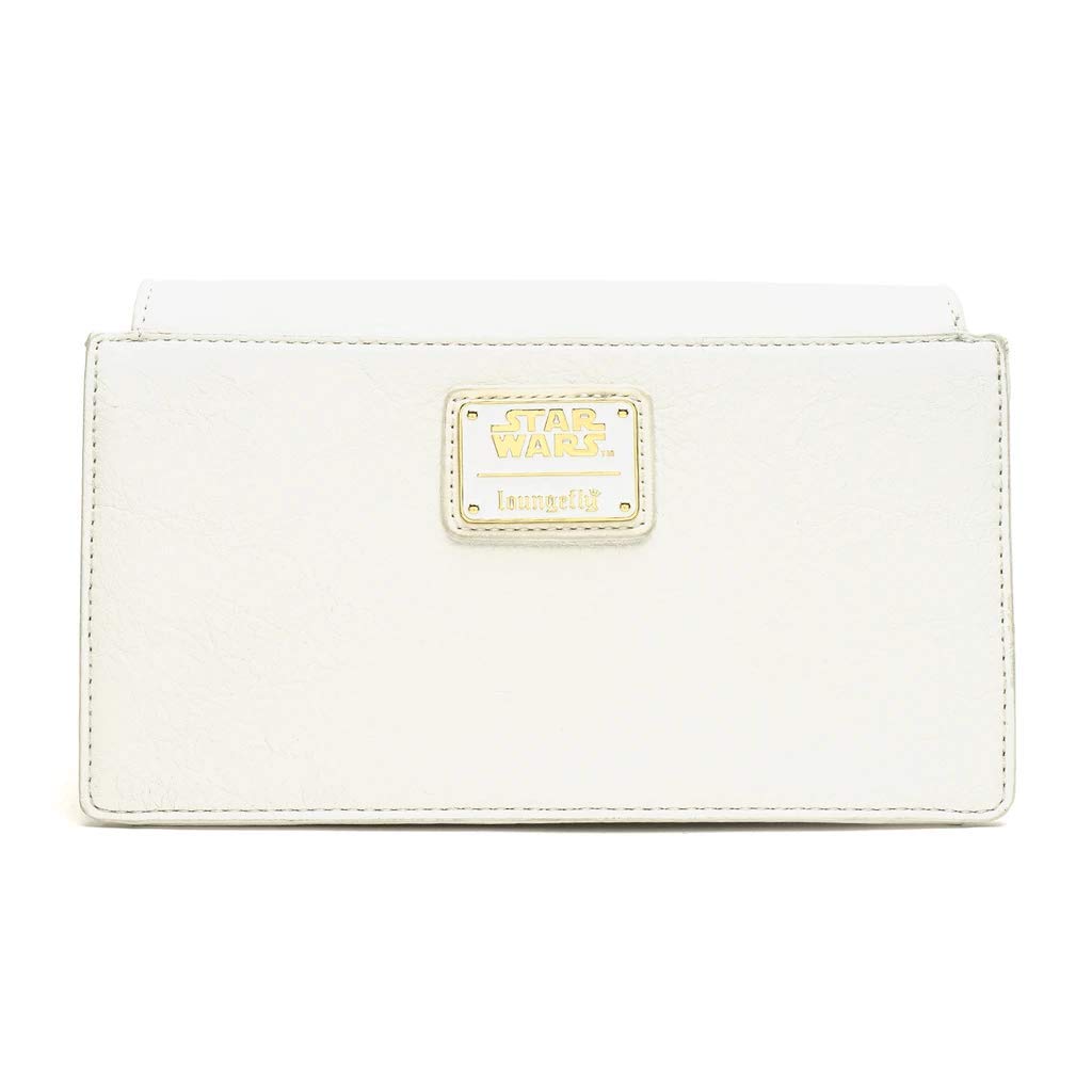 Loungefly Star Wars Gold Chain Rebel Clutch Crossbody Bag - One Size, Gold/Cream - Perfect for Cosplay, Conventions & Everyday Use