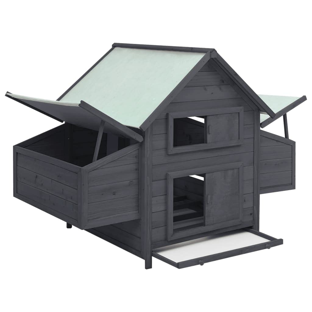 Weatherproof Outdoor Chicken Coop with Nesting Boxes & Pull-Out Tray - 59.8