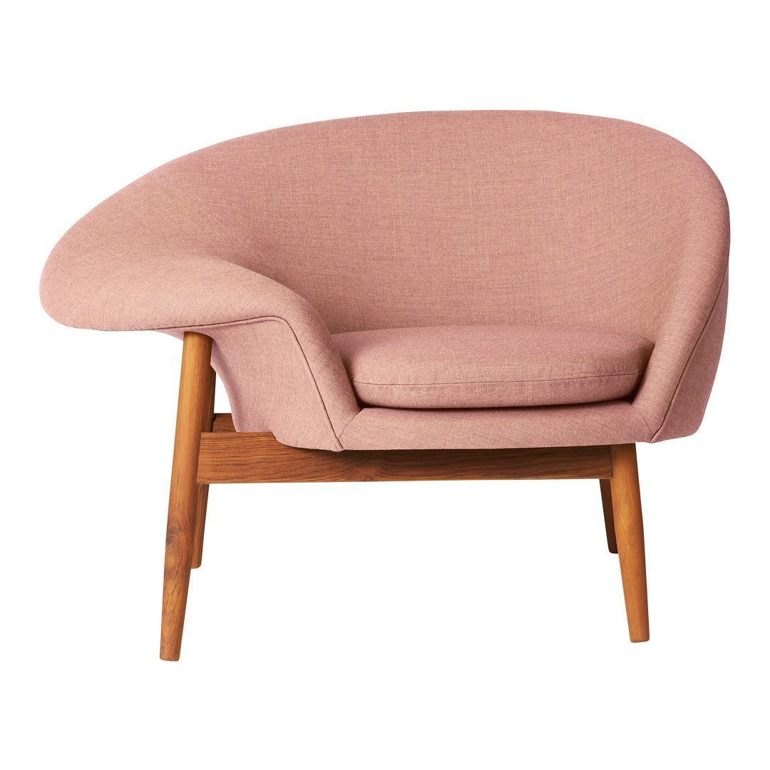 Hans Olsen Fried Egg Chair - Mid Century Modern Lounge Chair with Ottoman, Warm Nordic Design for Living Room, Bedroom & Office - Cozy Reading Nook & Conversation Piece