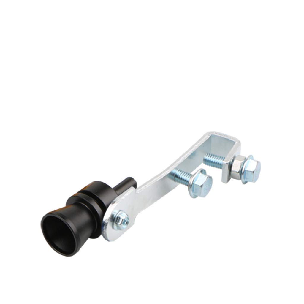 Turbo Aluminum Exhaust Pipe Whistle - Car Modified Loud Sound Maker for Enhanced Engine Noise (Black, Large Size) - Perfect for Car Enthusiasts & Performance Upgrades