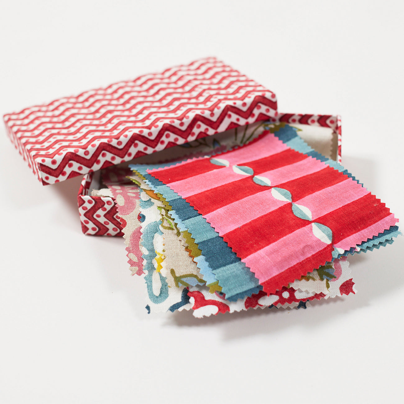 Jaipur Block Printed Fabric Sample Set - Handmade Indian Cotton Swatches for Quilting, Home Decor & DIY Crafts