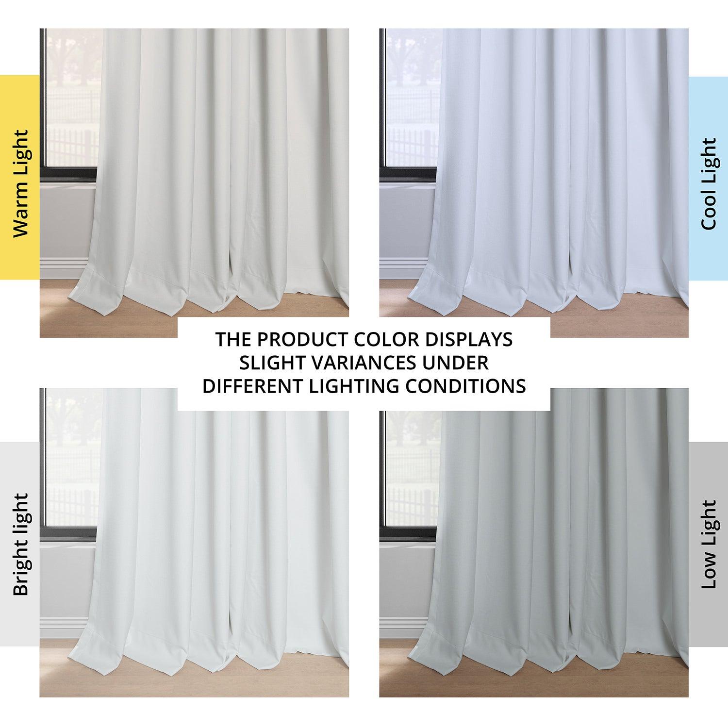 Off White French Pleat Performance Linen Blackout Curtains for Bedroom & Living Room - Thermal Insulated Hotel Style Drapes for Light Blocking & Privacy