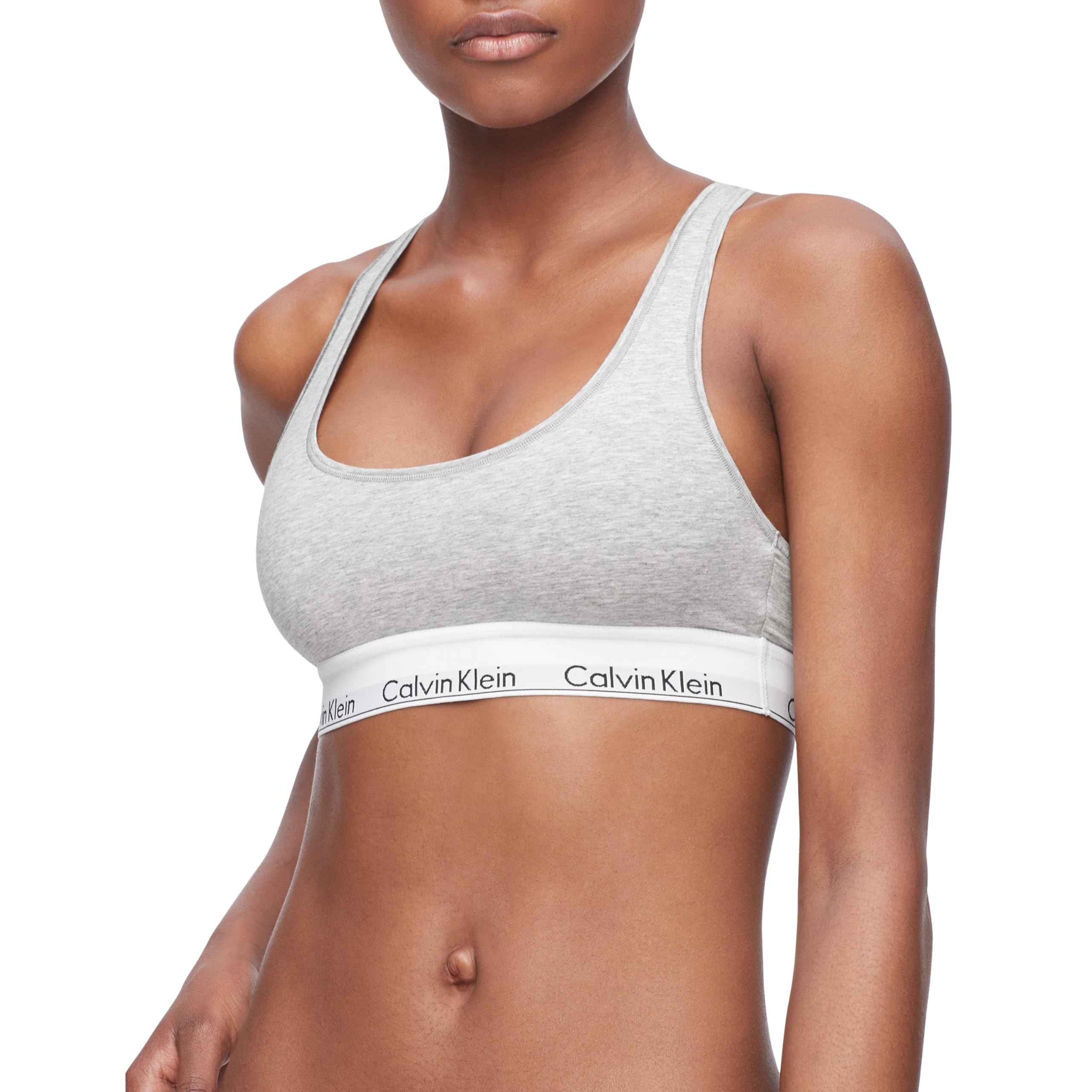 Calvin Klein Women's Modern Cotton Unlined Wireless Bralette - Comfortable Seamless Bra for Everyday Wear, Yoga & Lounge
