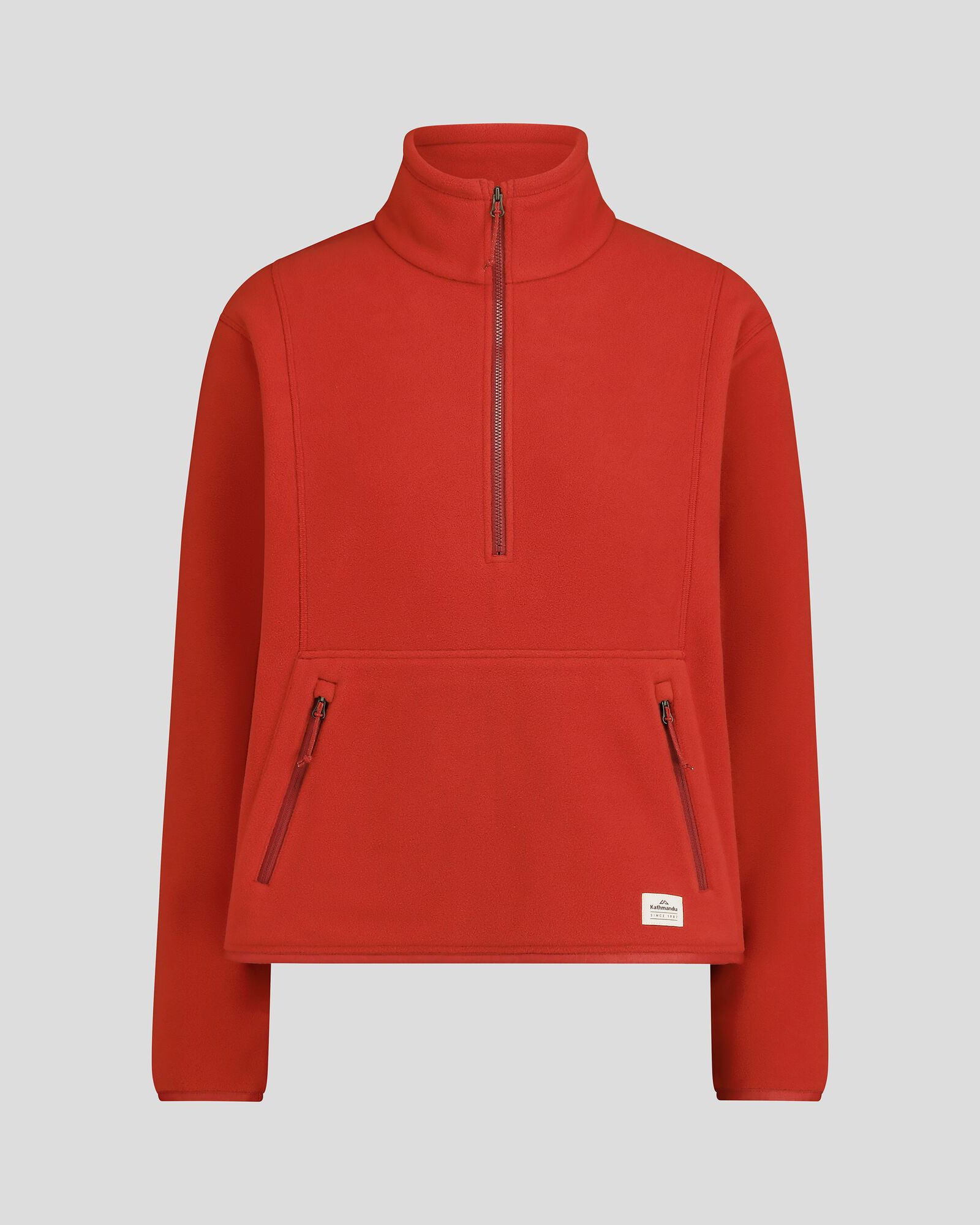 Retro Ridge 200 Women's PrimaLoft Pullover Jacket - Warm Winter Fleece Hoodie for Outdoor Activities (Spicy Chilli Pepper) | Perfect for Hiking, Camping & Cold Weather Adventures