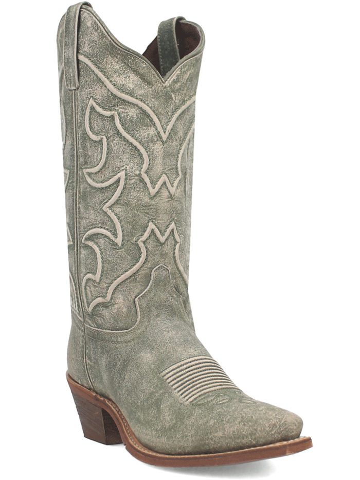 Laredo 52199 Women's REVA Leather Boots - Green | Comfortable & Stylish Western Boots for Cowgirls, Rodeo, and Everyday Wear