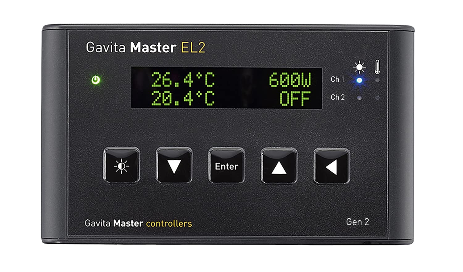Gavita Master Controller EL2 - Gen 2 Black for Indoor Grow Lights | Smart Lighting Control System for Hydroponics & Greenhouse Plants