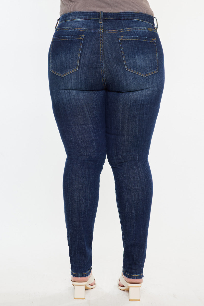 Beth High Rise Super Skinny Jeans for Women - Plus Size Stretch Denim Pants, Comfortable & Flattering Fit - Perfect for Casual Outings, Date Nights & Everyday Wear