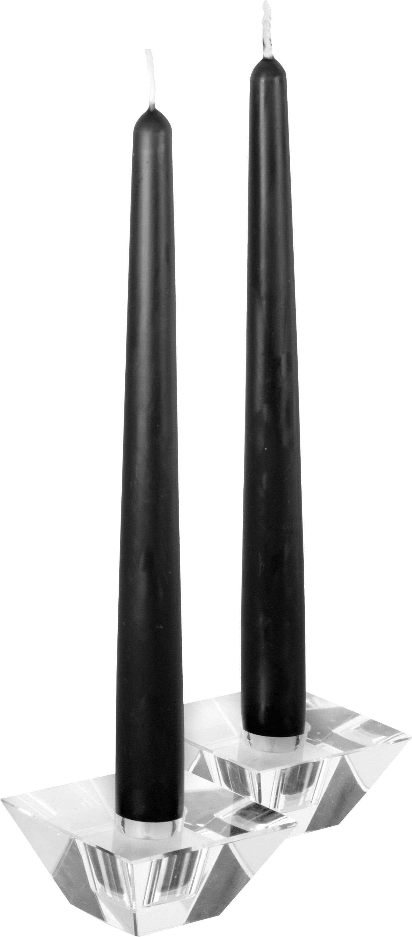 12 Inch Black Taper Candles for Weddings, Dinners & Home Decor - Long-Lasting Premium Beeswax Candles for Romantic Ambiance & Special Occasions
