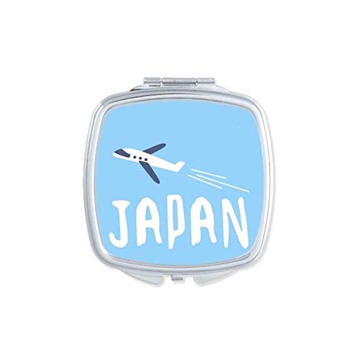 DIYthinker Japanese Airplane Travel Welcome Mirror - Portable Compact Pocket Makeup Mirror with Double Sided Glass for Travel, Home & Office Use