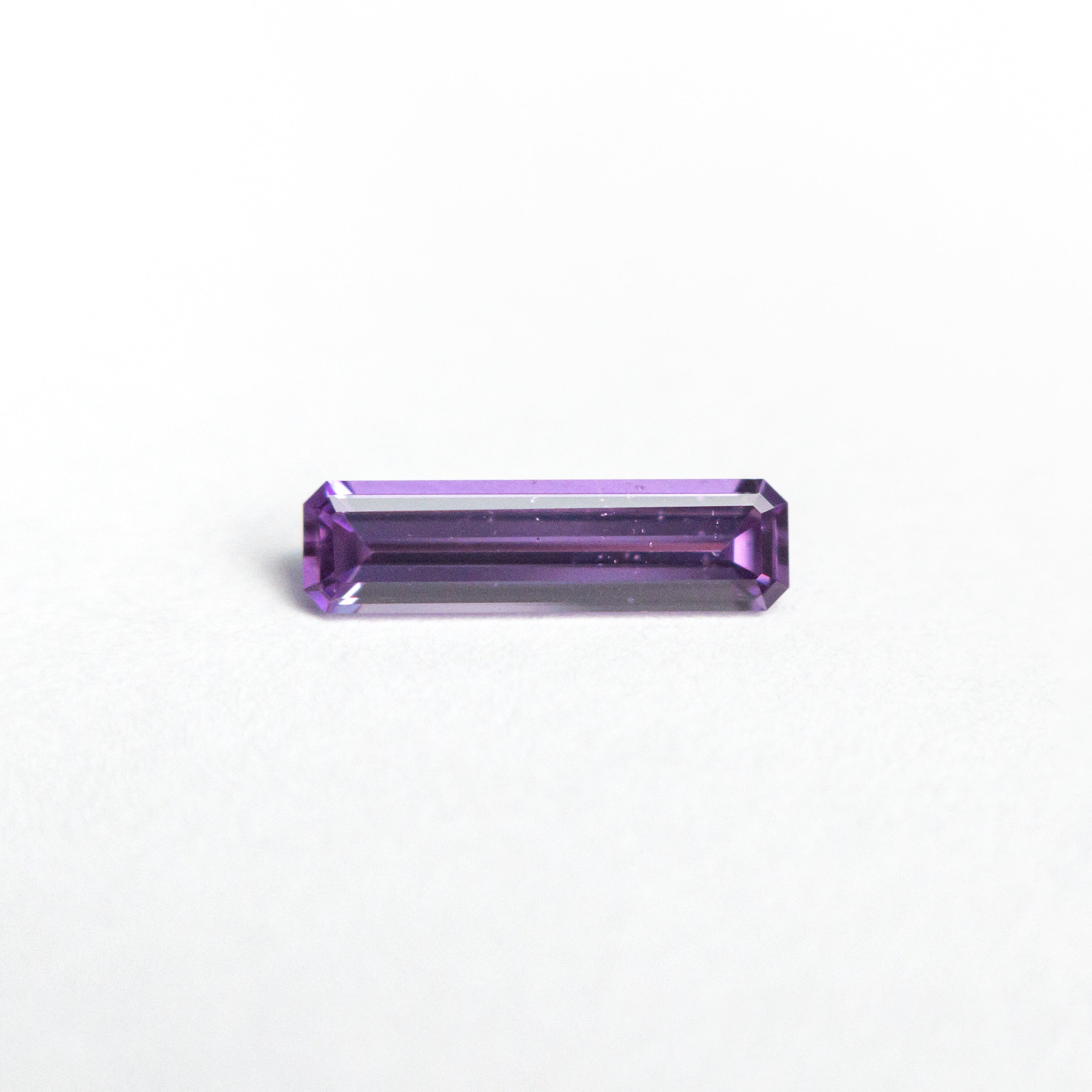0.35ct Natural Blue Sapphire Gemstone - 8.43x2.29x1.64mm Step Cut Rectangle with Cut Corners for Fine Jewelry Making - Perfect for Engagement Rings, Earrings & Pendants