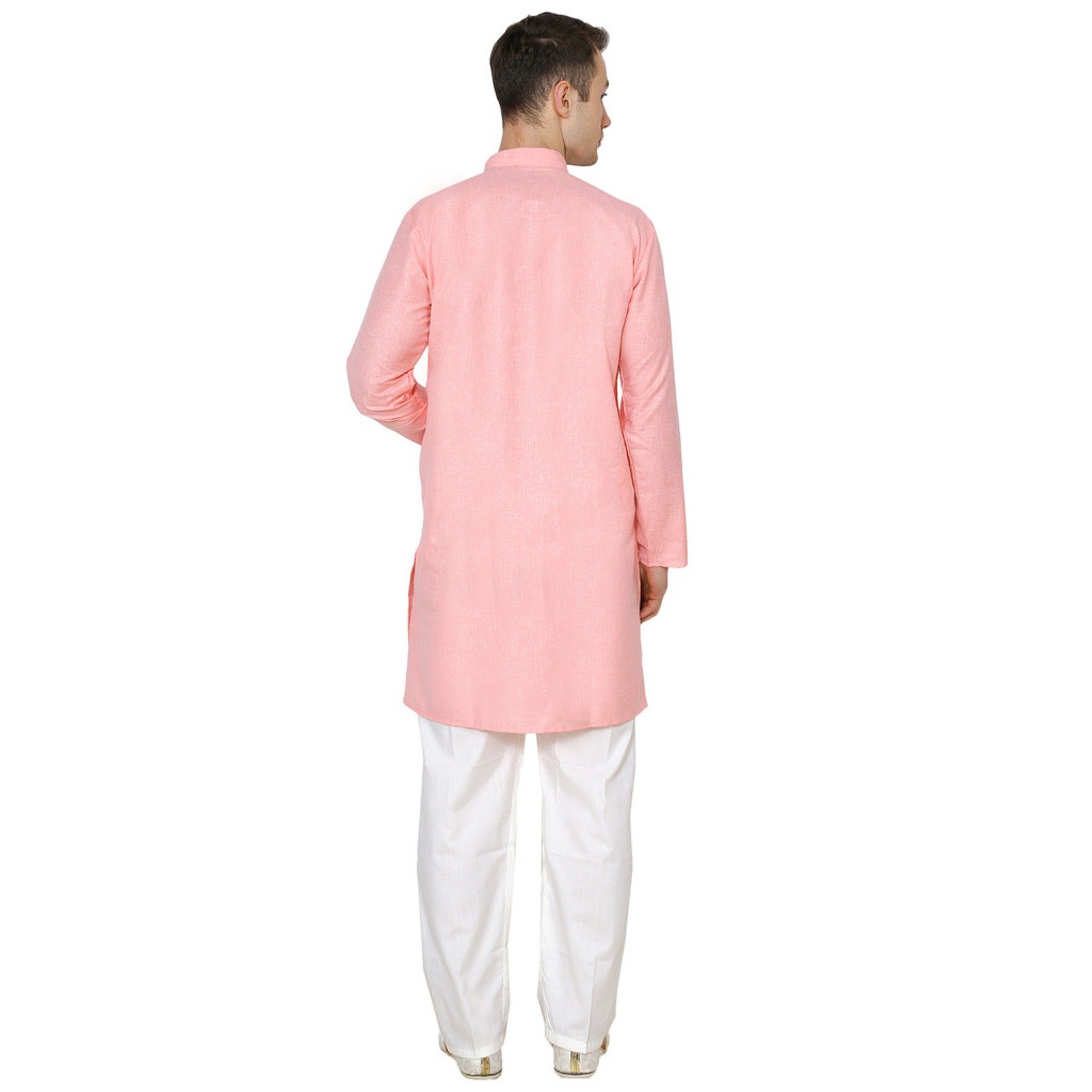 Royal Indian Pink Traditional Men's Ethnic Kurta Pajama Set for Diwali & Cultural Celebrations | Wedding, Festival & Special Occasion Outfit