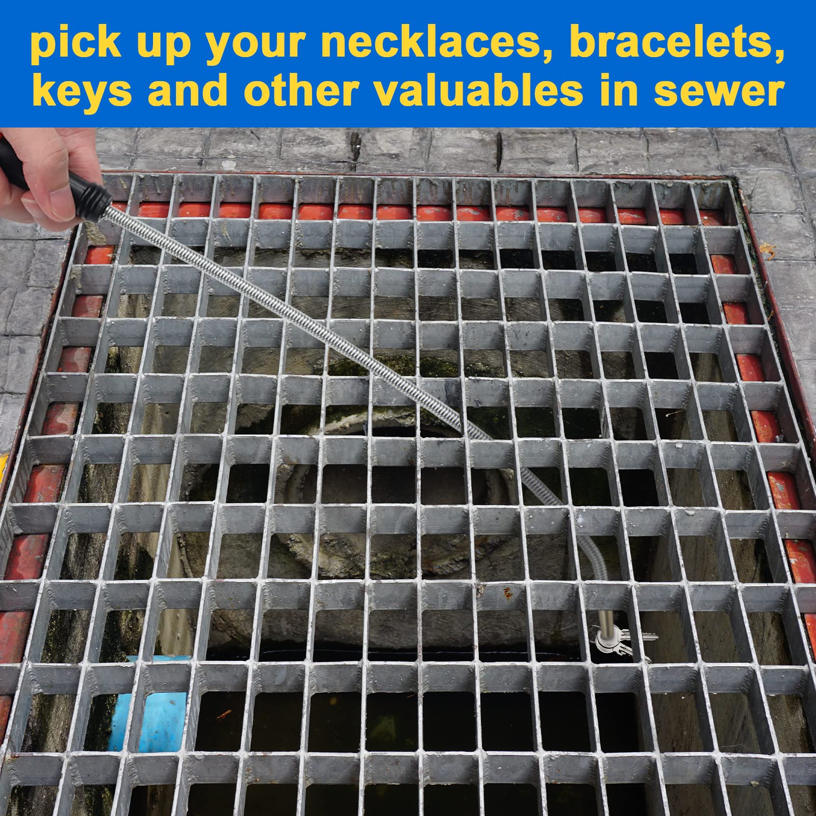 Flexible Magnetic Pickup Tool 2Pcs - for Car Keys, Bolts, Nuts & Screws in Hard-to-Reach Areas