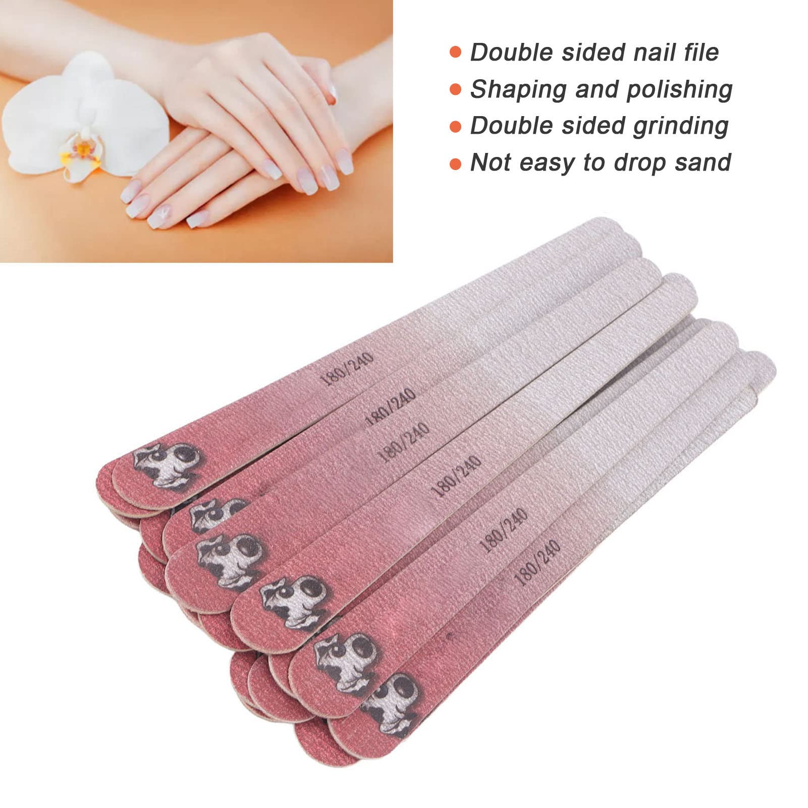 Professional Nail Files Set - Washable Nail Buffer & Grinding Tools for Salon & Home Manicure - Perfect for Nail Care, DIY Grooming & Travel Essentials