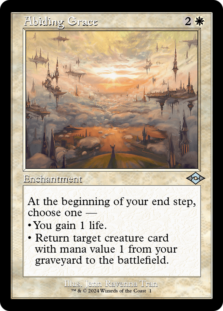 Abiding Grace (Retro) MTG Card - Modern Horizons 2 Collector's Edition - Perfect for Vintage Magic: The Gathering Decks & Commander Format