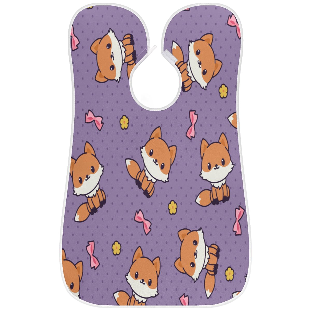 Fox Beard Bib for Men - Non-Stick Shaving Apron with Suction Cups, Cute Animal Design Grooming Cape - Perfect Gift for Husband & Dad (Beard Care, Barber Accessories, Birthday Present)