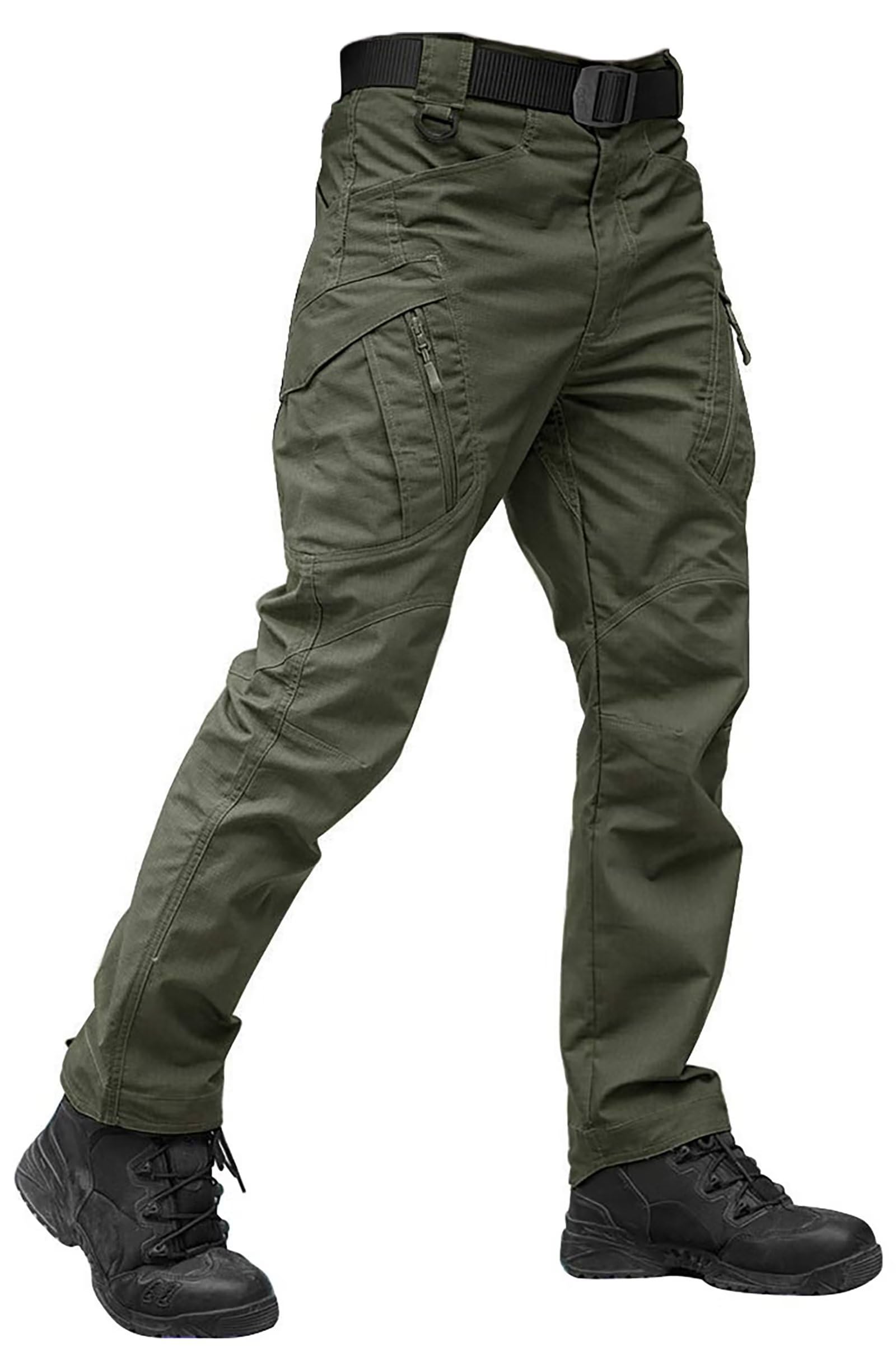 TACVASEN Men's Tactical Cargo Pants - 9-Pocket Lightweight Hiking & Work Pants for Construction, Water Resistant Outdoor Activities, Camping and Hiking