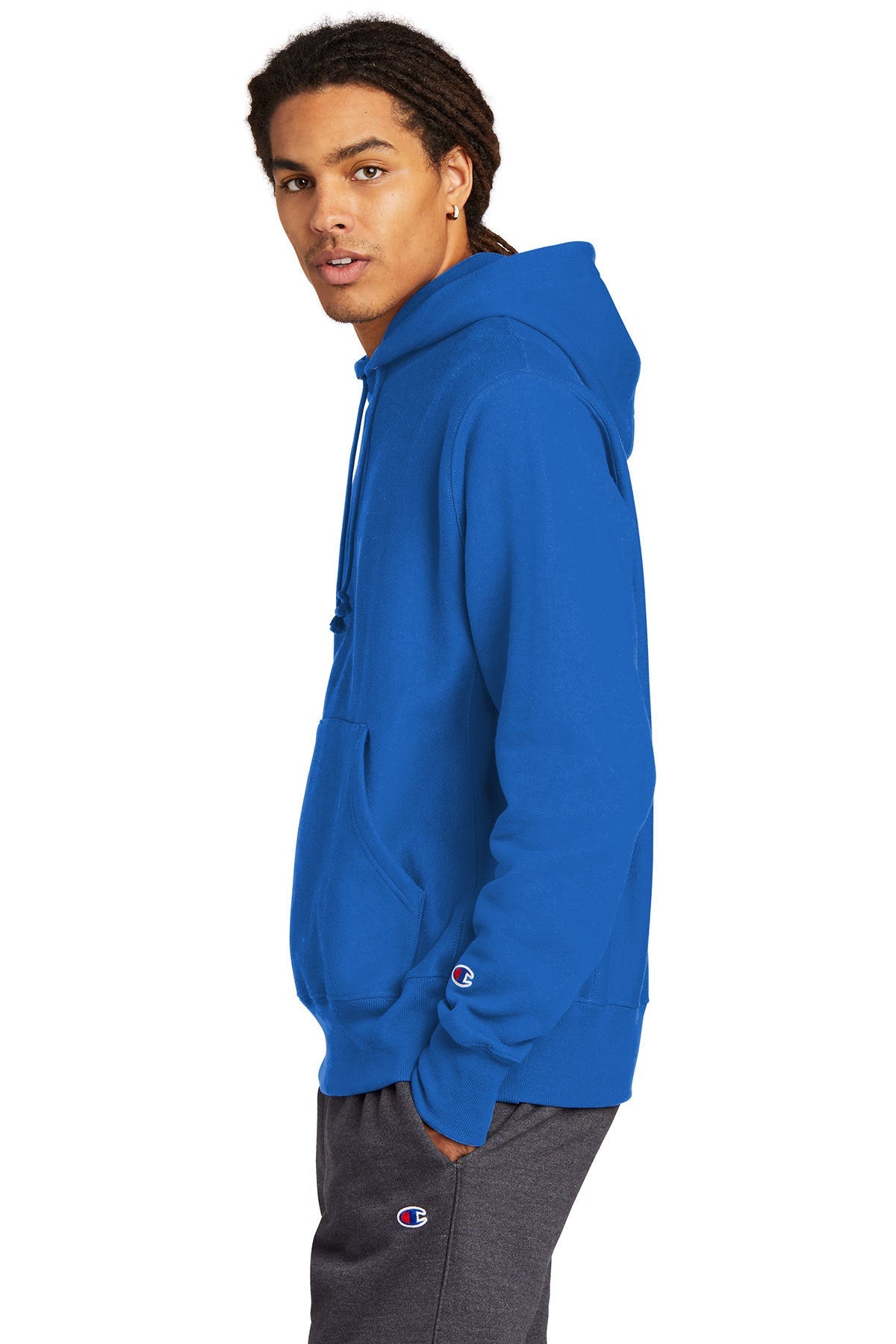 Champion Reverse Weave Hooded Sweatshirt for Men & Women - Athletic Royal Pullover Hoodie for Gym, Running & Casual Wear