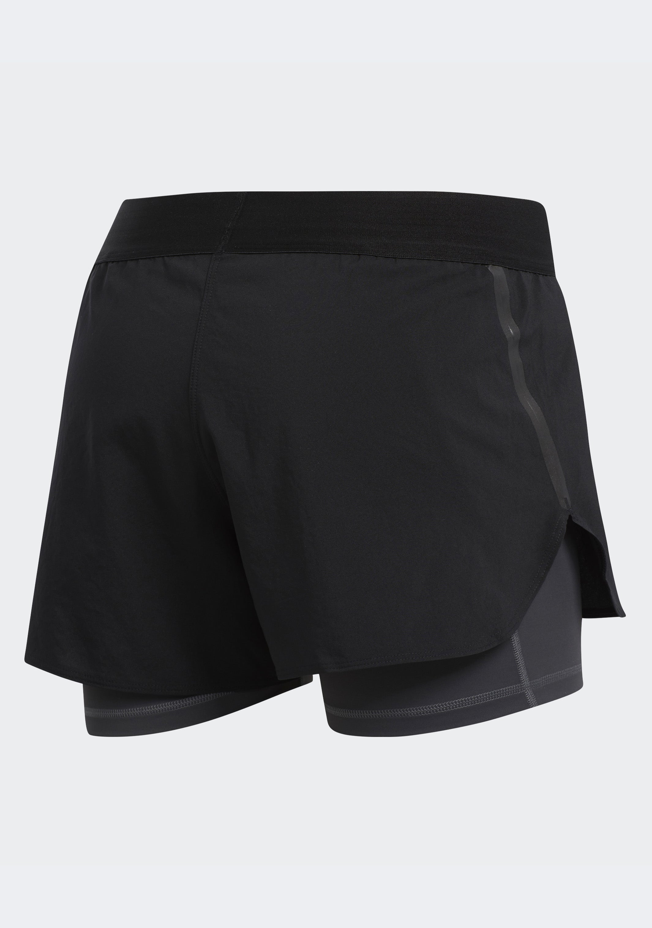 Adidas Women's Alphaskin Two-in-One Running Shorts with Built-in Liner - High Waist Workout Shorts for Yoga, Gym & Athletic Training