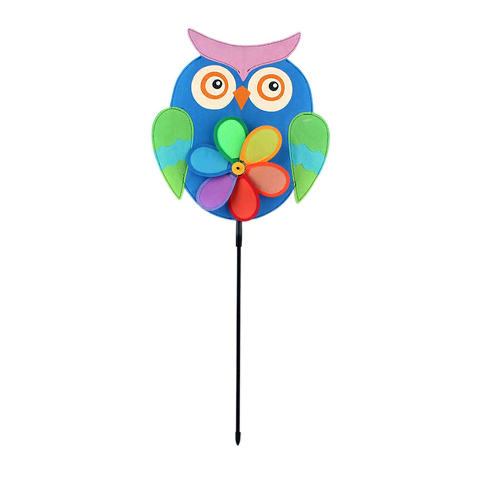 Colorful Garden Pinwheels - 12 Pack Wind Spinner Toys for Kids, Outdoor Yard Decorations, Bird Deterrent & Garden Stakes - Fun Lawn Ornaments for Backyard, Patio, and Flower Beds