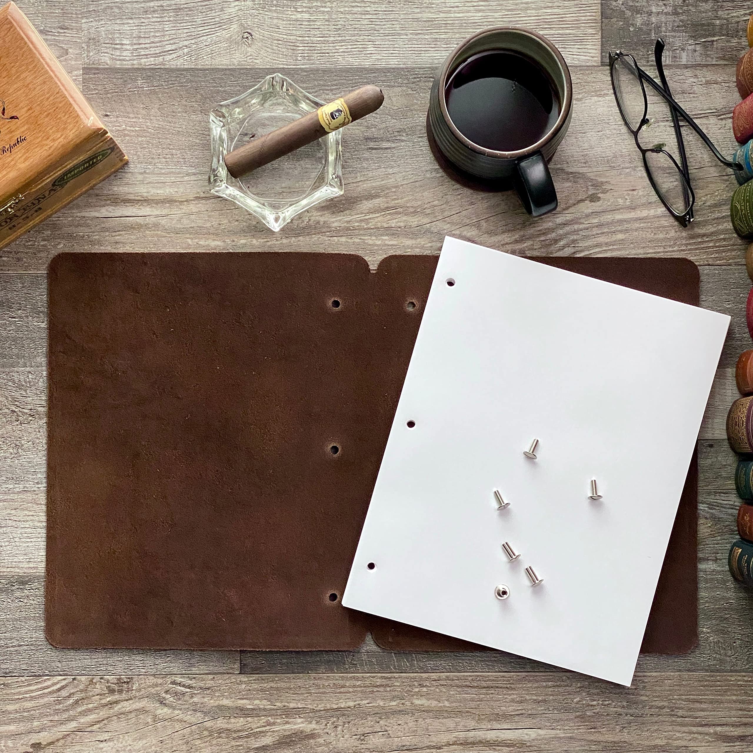 Premium Refillable Leather Binder - Murdy No.1 Bourbon Brown | Professional Organizer for Business, School & Office Documents | Durable A5 Notebook Cover with Customizable Inserts