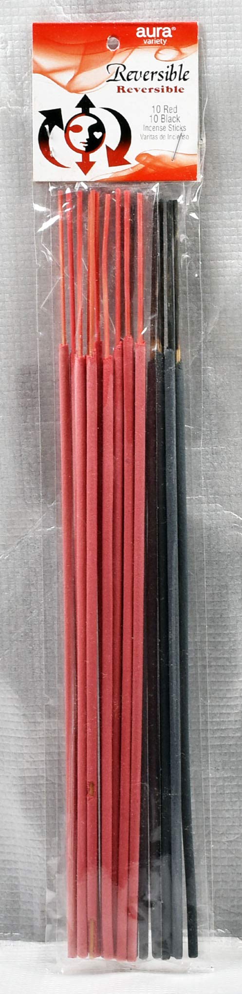 3 Packs Reversible Red/Black Incense Sticks - 9