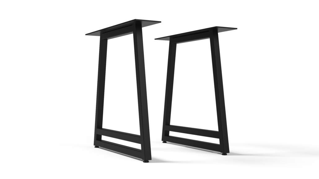 Premium Thurman 2.0 Steel Table Legs - Handcrafted in USA - Heavy Duty Support for Dining Tables, Workbenches & Industrial Furniture