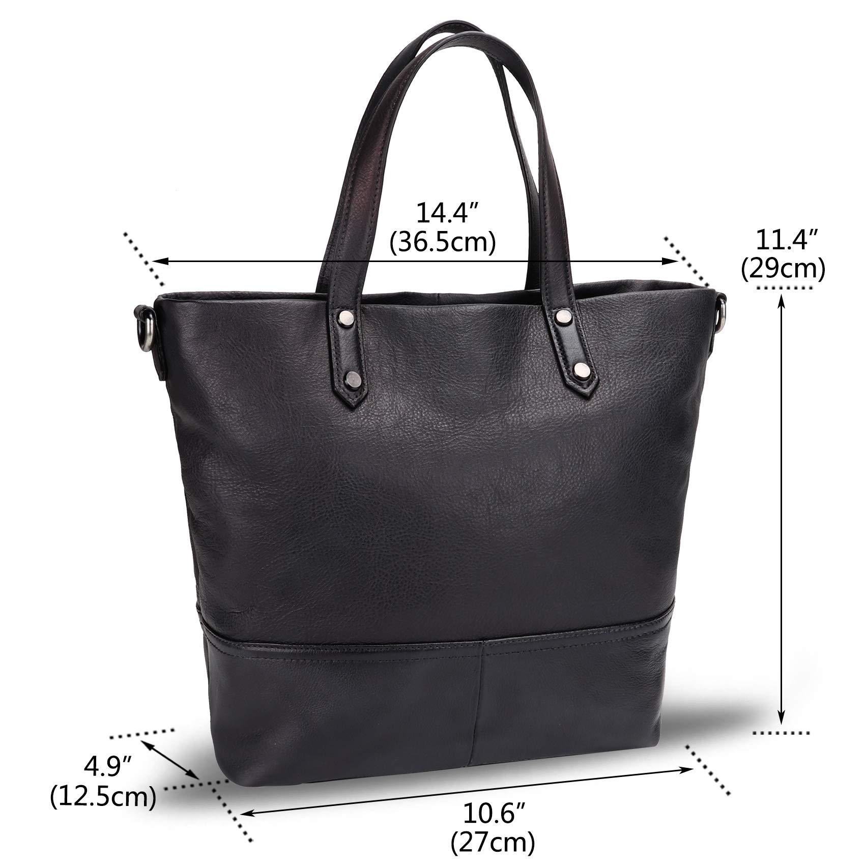 Genuine Leather Satchel Purses for Women - Top Handle Crossbody Shoulder Tote Handbag - Perfect for Work, Travel & Everyday Use