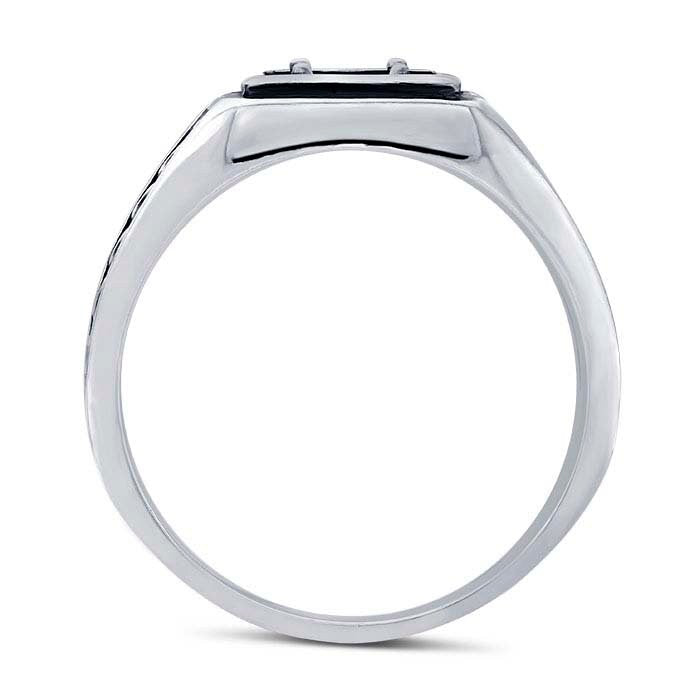 Sterling Silver 5mm Round Ring Mounting for Men - Faceted Blank Setting, Size 10 & 11 - Perfect for Wedding Bands, Engagement Rings & Jewelry Making