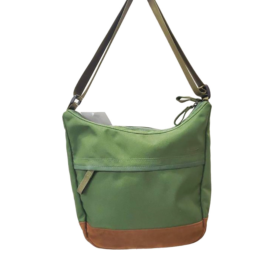 Archetype Franklin Nylon Crossbody Bag for Men & Women - Lightweight Travel Shoulder Bag, Water-Resistant Green Messenger Bag for Daily Commute, Work & Outdoor Adventures