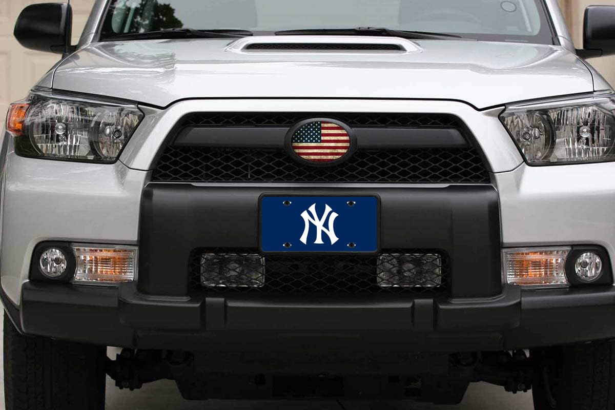 New York Yankees Official Licensed Baseball Team Aluminum License Plate Cover - 12
