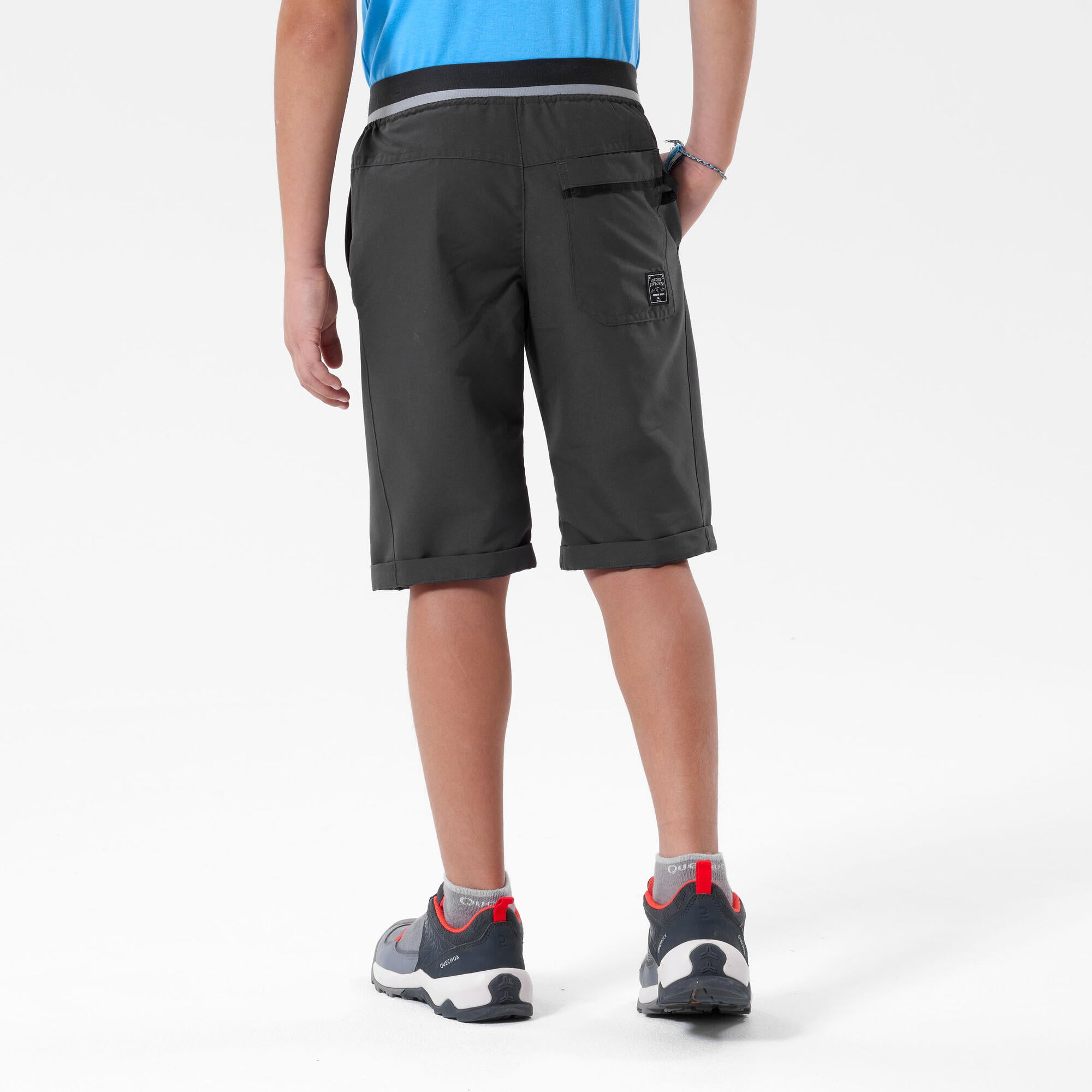 Quechua MH100 Kids' Hiking Shorts for Boys & Girls Ages 7-15 - Lightweight Quick-Dry Outdoor Adventure Shorts for Camping, Hiking & Summer Activities